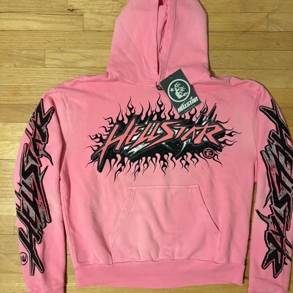 Pink hellstar hoodie size small